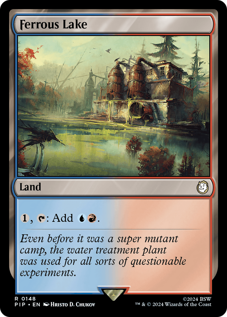 Ferrous Lake (PIP-148) - Fallout - Premium MTG Single from Wizards of the Coast - Just $0.25! Shop now at Game Crave Tournament Store
