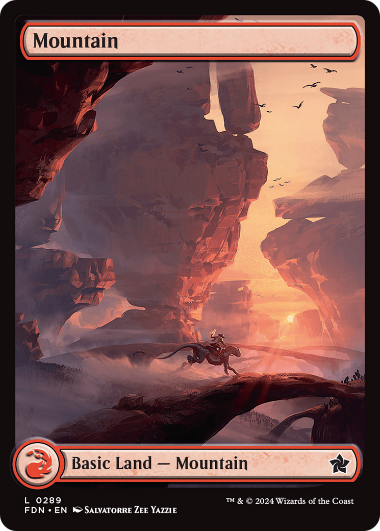 Mountain (FDN-289) - Foundations - Premium MTG Single from Wizards of the Coast - Just $0.25! Shop now at Game Crave Tournament Store