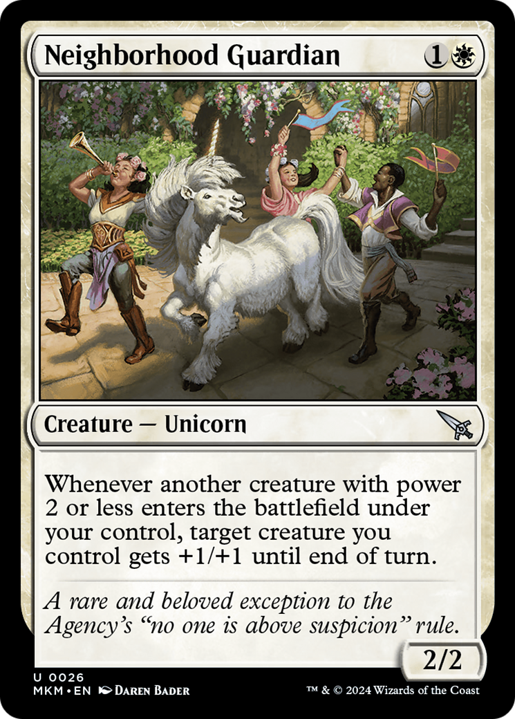 Neighborhood Guardian (MKM-026) - Murders at Karlov Manor - Premium MTG Single from Wizards of the Coast - Just $0.25! Shop now at Game Crave Tournament Store