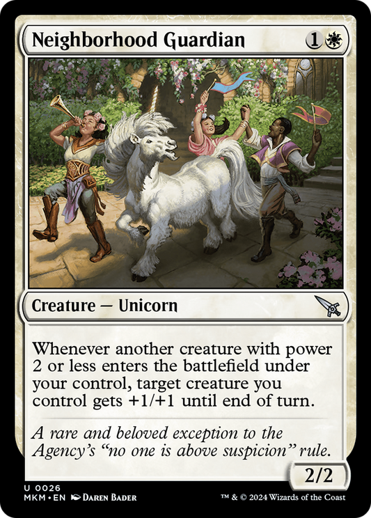 Neighborhood Guardian (MKM-026) - Murders at Karlov Manor - Premium MTG Single from Wizards of the Coast - Just $0.25! Shop now at Game Crave Tournament Store