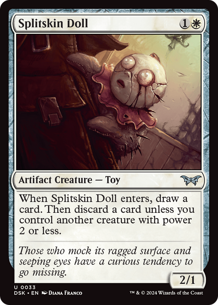 Splitskin Doll (DSK-033) - Duskmourn: House of Horror Foil - Premium MTG Single from Wizards of the Coast - Just $0.25! Shop now at Game Crave Tournament Store