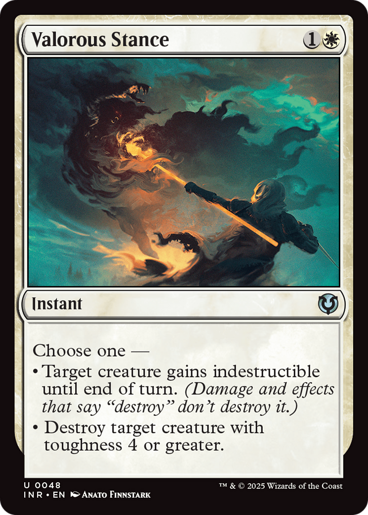Valorous Stance (-048) - Innistrad Remastered - Premium MTG Single from Wizards of the Coast - Just $0.25! Shop now at Game Crave Tournament Store