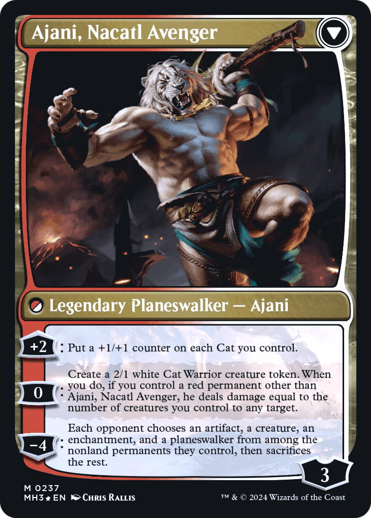 Ajani, Nacatl Pariah // Ajani, Nacatl Avenger (PMH3-237S) - Modern Horizons 3 Promos Foil - Premium MTG Single from Wizards of the Coast - Just $12.11! Shop now at Game Crave Tournament Store