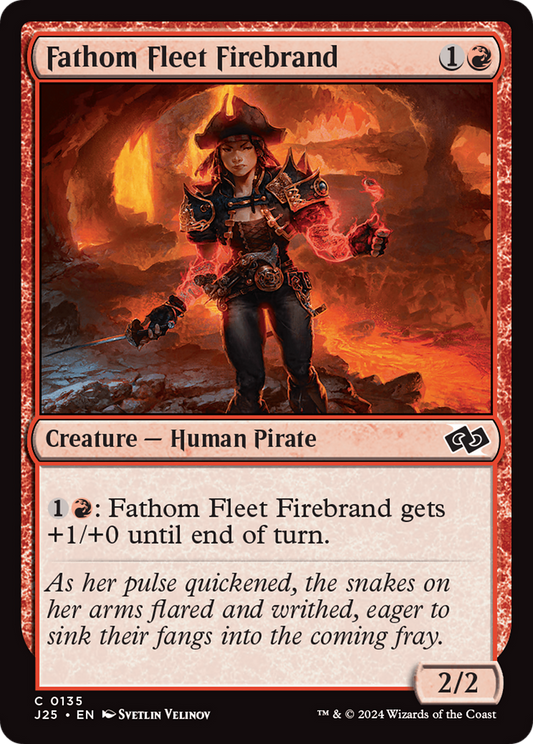 Fathom Fleet Firebrand (J25-135) - Foundations Jumpstart - Premium MTG Single from Wizards of the Coast - Just $0.25! Shop now at Game Crave Tournament Store