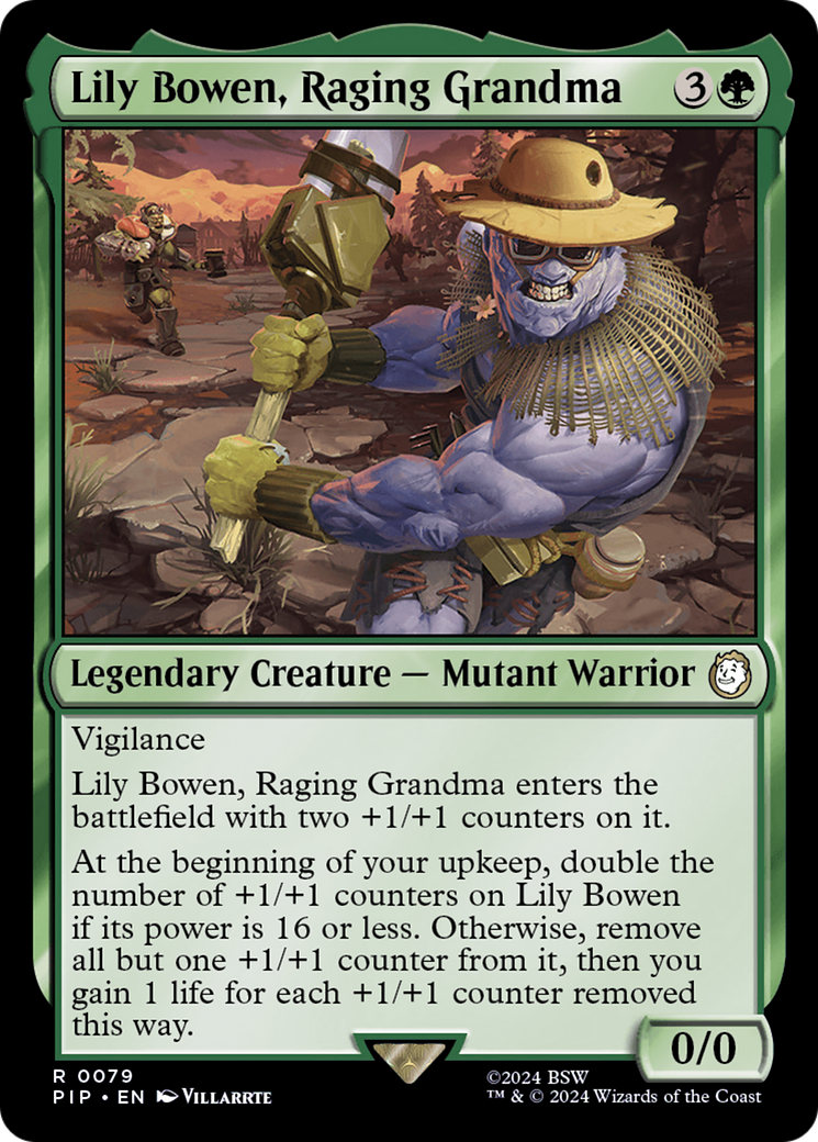 Lily Bowen, Raging Grandma (PIP-079) - Fallout Foil - Premium MTG Single from Wizards of the Coast - Just $0.66! Shop now at Game Crave Tournament Store