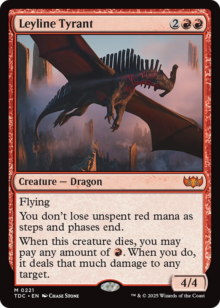 Leyline Tyrant (TDC-221) - Tarkir: Dragonstorm Commander - Premium MTG Single from Wizards of the Coast - Just $0.09! Shop now at Game Crave Tournament Store