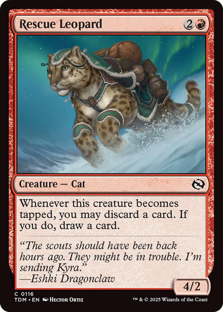 Rescue Leopard (TDM-116) - Tarkir: Dragonstorm - Premium MTG Single from Wizards of the Coast - Just $0.08! Shop now at Game Crave Tournament Store