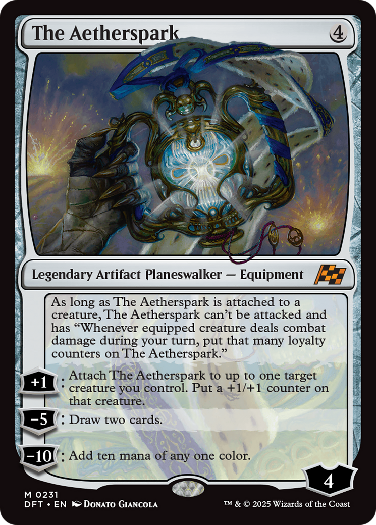 The Aetherspark (DFT-231) - Aetherdrift - Premium MTG Single from Wizards of the Coast - Just $4.67! Shop now at Game Crave Tournament Store