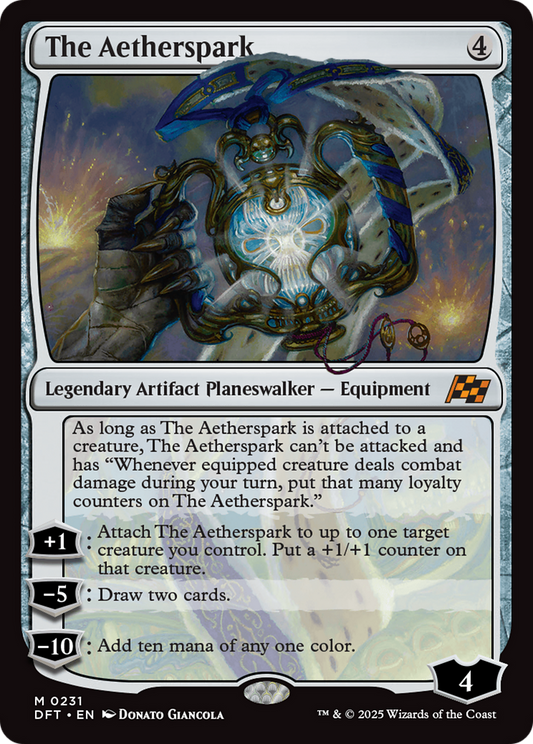The Aetherspark (DFT-231) - Aetherdrift Foil - Premium MTG Single from Wizards of the Coast - Just $4.86! Shop now at Game Crave Tournament Store