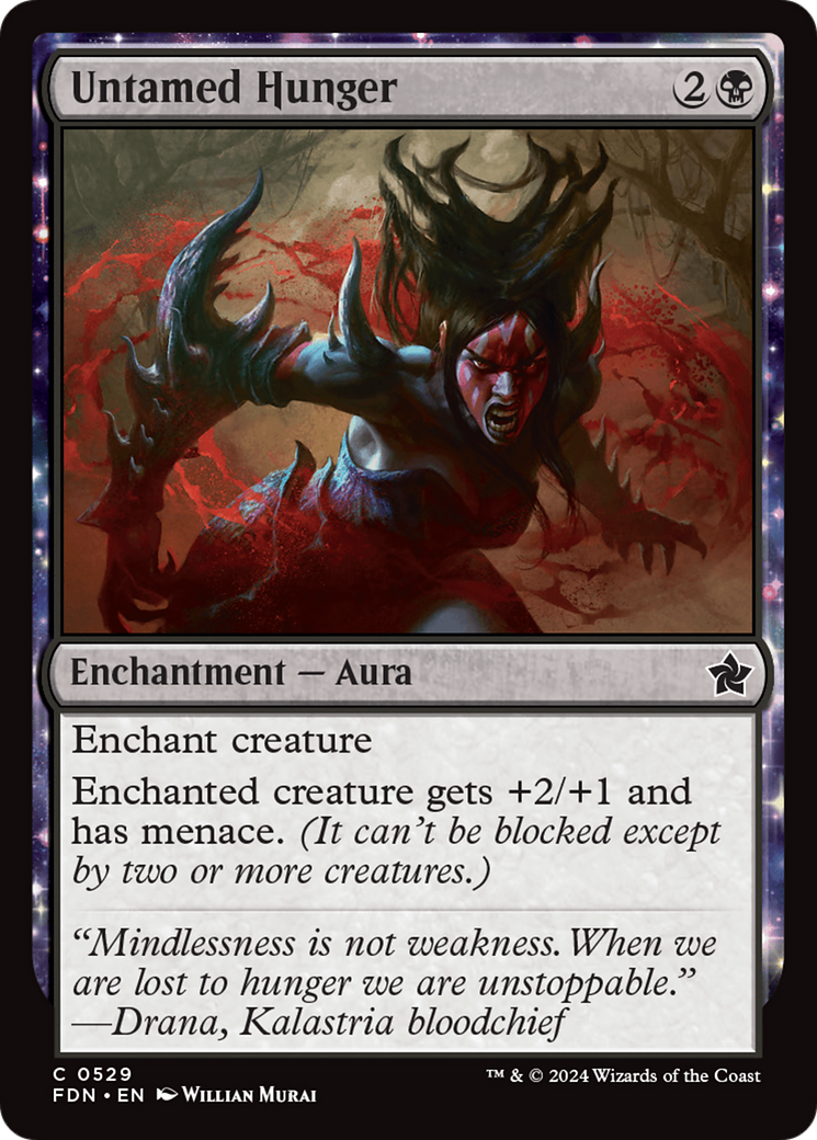 Untamed Hunger (FDN-529) - Foundations: (enchantment) - Premium MTG Single from Wizards of the Coast - Just $0.25! Shop now at Game Crave Tournament Store