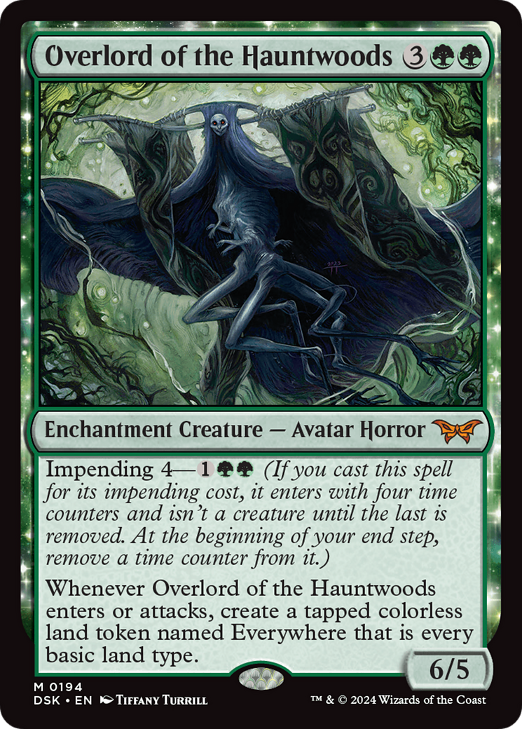 Overlord of the Hauntwoods (DSK-194) - Duskmourn: House of Horror: (nyxtouched) Foil - Premium MTG Single from Wizards of the Coast - Just $15.55! Shop now at Game Crave Tournament Store