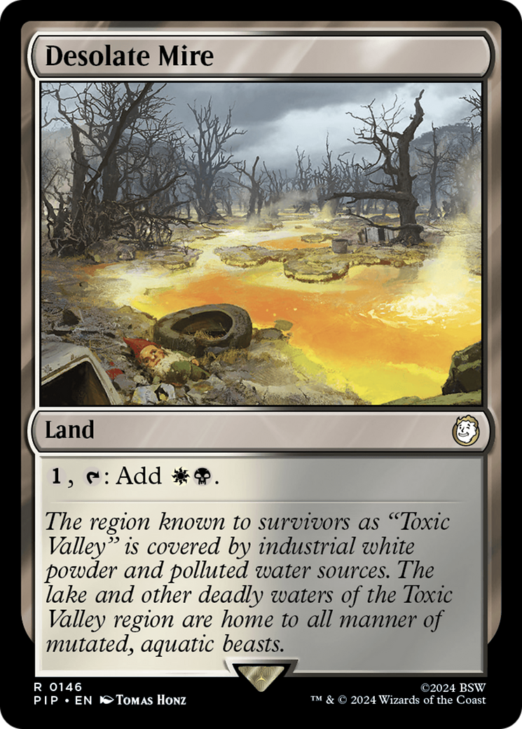 Desolate Mire (PIP-146) - Fallout - Premium MTG Single from Wizards of the Coast - Just $0.57! Shop now at Game Crave Tournament Store