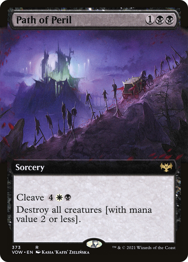 Path of Peril (VOW-373) - Innistrad: Crimson Vow: (Extended Art) Foil - Premium MTG Single from Wizards of the Coast - Just $0.30! Shop now at Game Crave Tournament Store