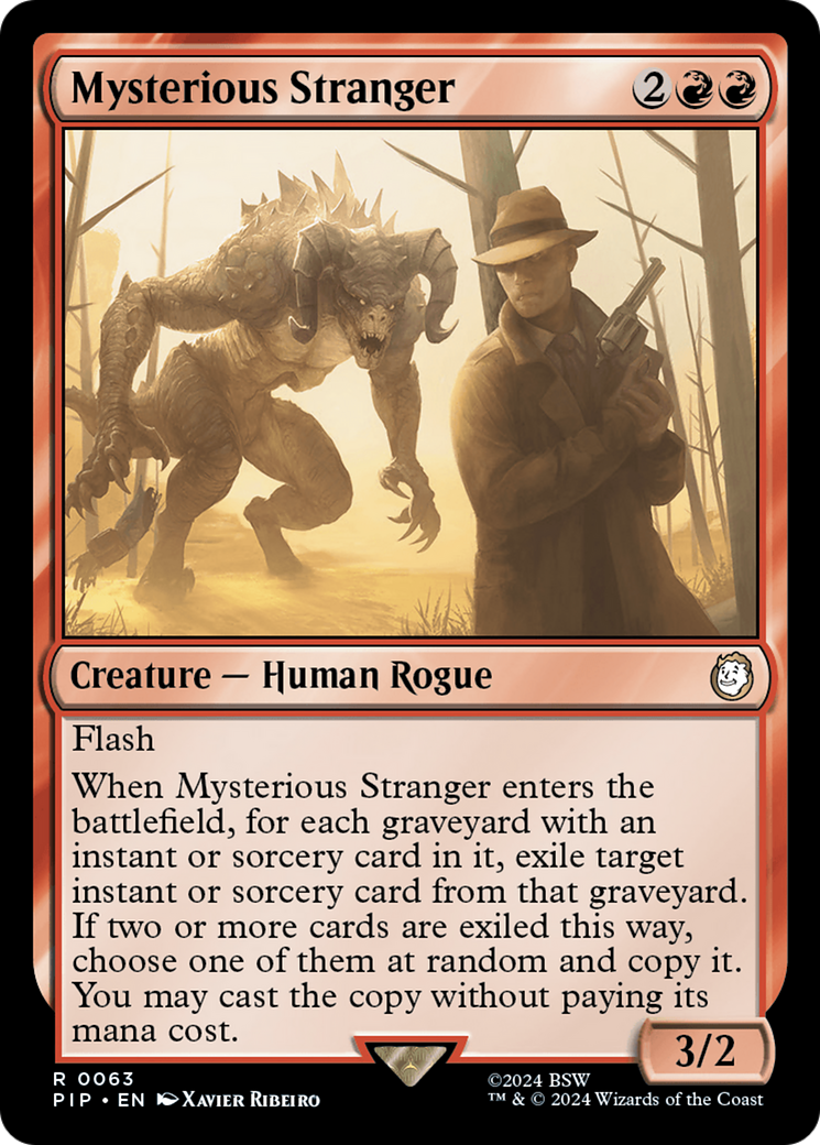 Mysterious Stranger (PIP-063) - Fallout - Premium MTG Single from Wizards of the Coast - Just $0.26! Shop now at Game Crave Tournament Store