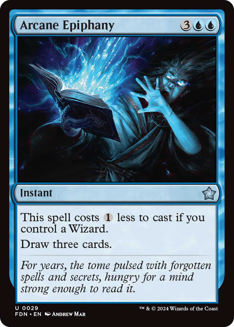 Arcane Epiphany (FDN-029) - Foundations - Premium MTG Single from Wizards of the Coast - Just $0.25! Shop now at Game Crave Tournament Store