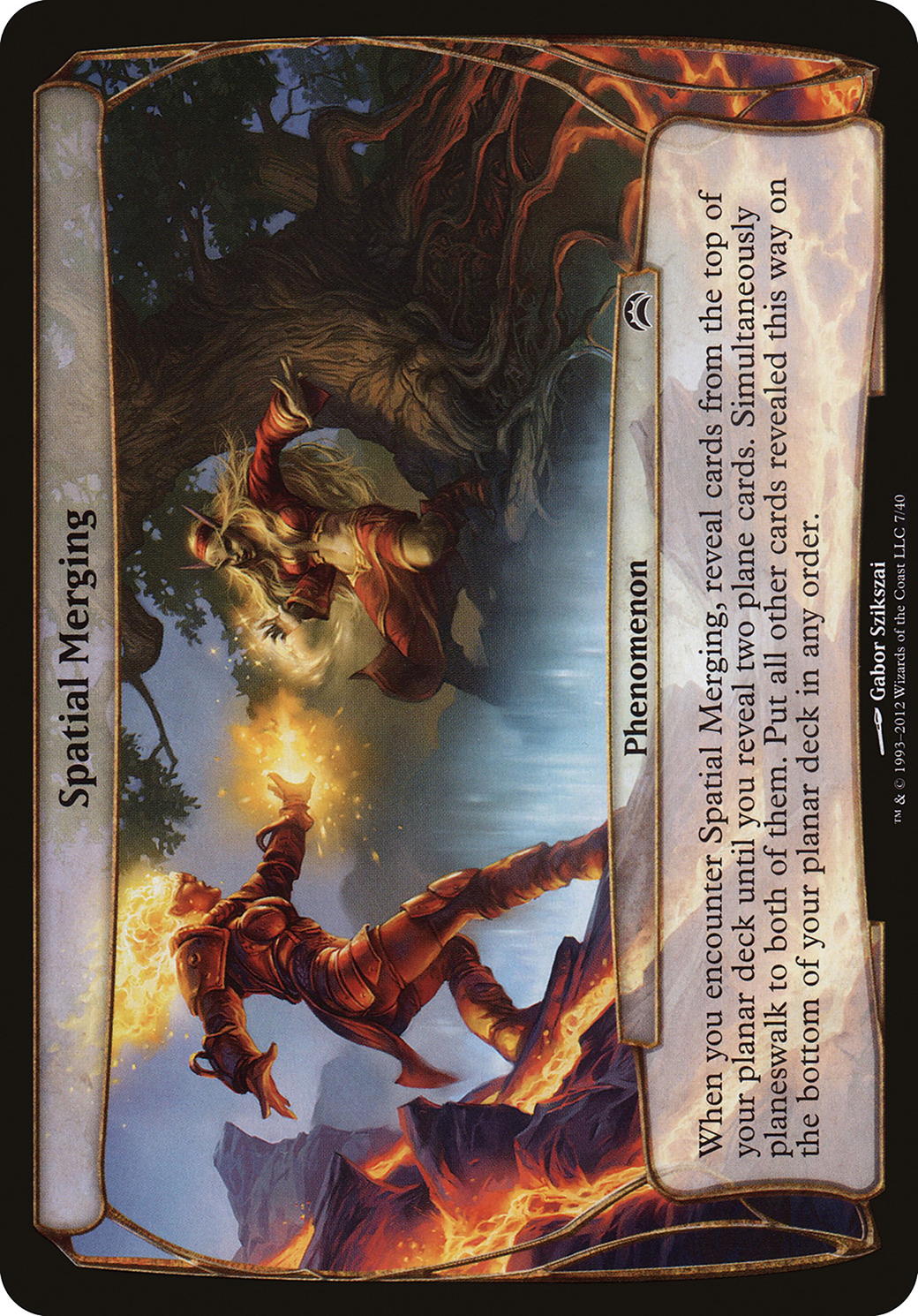 Spatial Merging (OPC2-007) - Planechase 2012 Planes