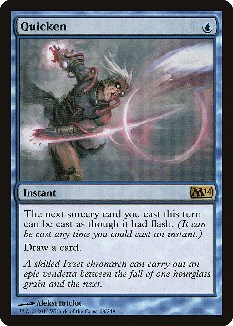 Quicken (M14-068) - Magic 2014 Foil - Premium MTG Single from Wizards of the Coast - Just $0.46! Shop now at Game Crave Tournament Store