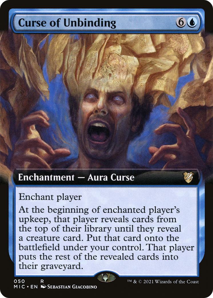 Curse of Unbinding (MIC-050) - Midnight Hunt Commander: (Extended Art) - Premium MTG Single from Wizards of the Coast - Just $1.67! Shop now at Game Crave Tournament Store