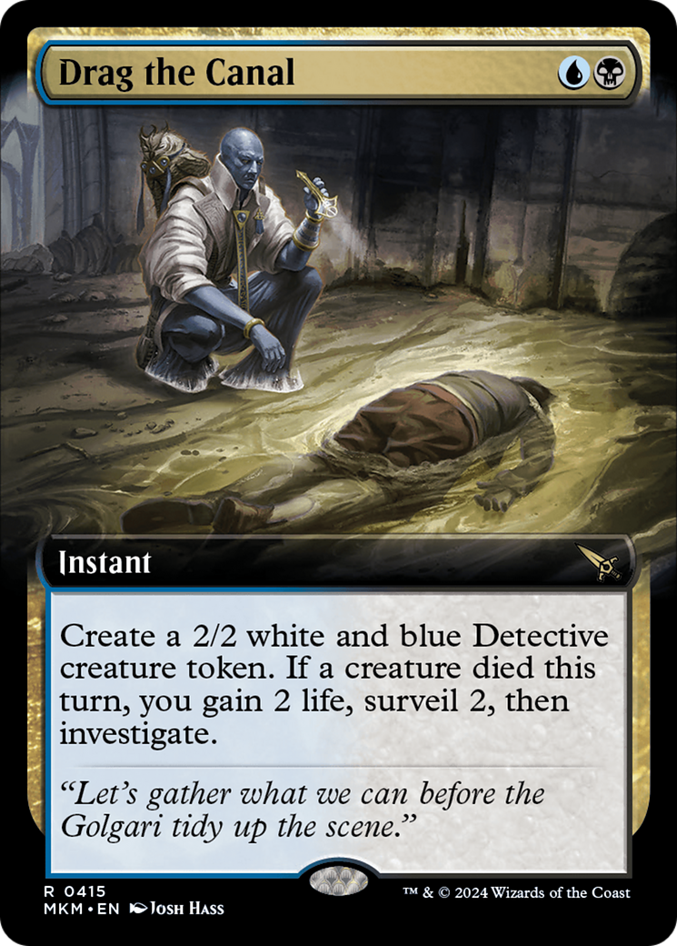 Drag the Canal (MKM-415) - Murders at Karlov Manor: (Extended Art) Foil - Premium MTG Single from Wizards of the Coast - Just $0.25! Shop now at Game Crave Tournament Store
