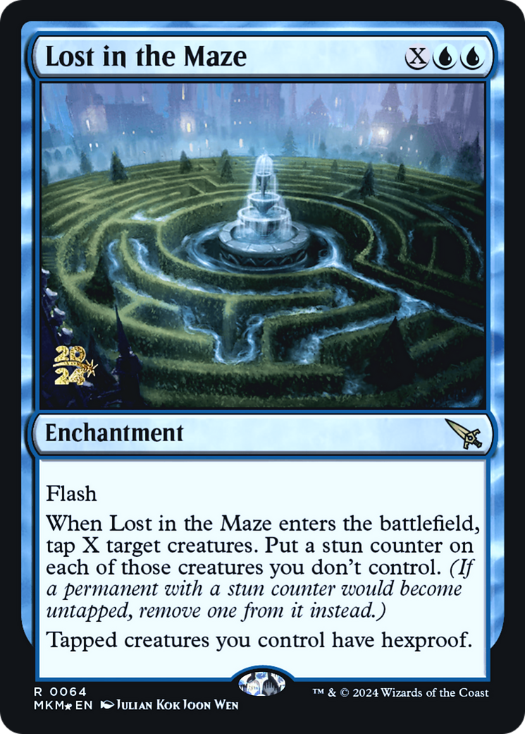 Lost in the Maze (PMKM-64S) - Murders at Karlov Manor Promos Foil - Premium MTG Single from Wizards of the Coast - Just $0.49! Shop now at Game Crave Tournament Store