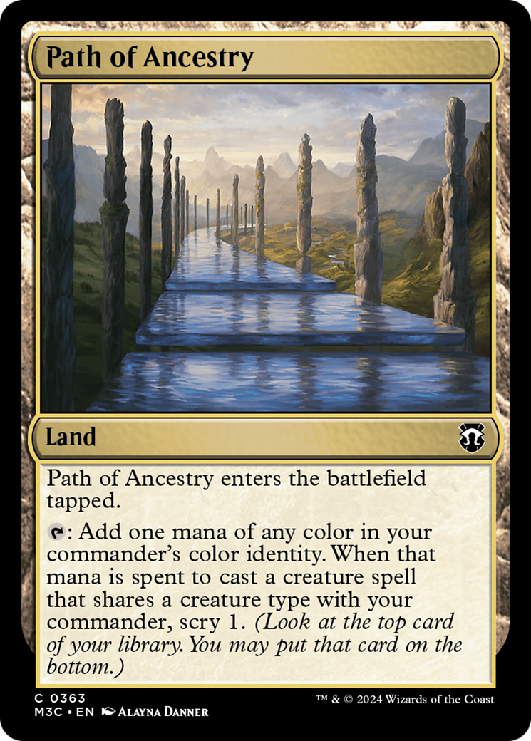 Path of Ancestry (M3C-363) - Modern Horizons 3 Commander - Premium MTG Single from Wizards of the Coast - Just $0.25! Shop now at Game Crave Tournament Store