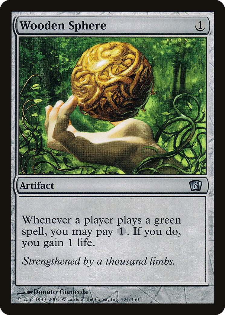 Wooden Sphere (8ED-321★) - 8th Edition