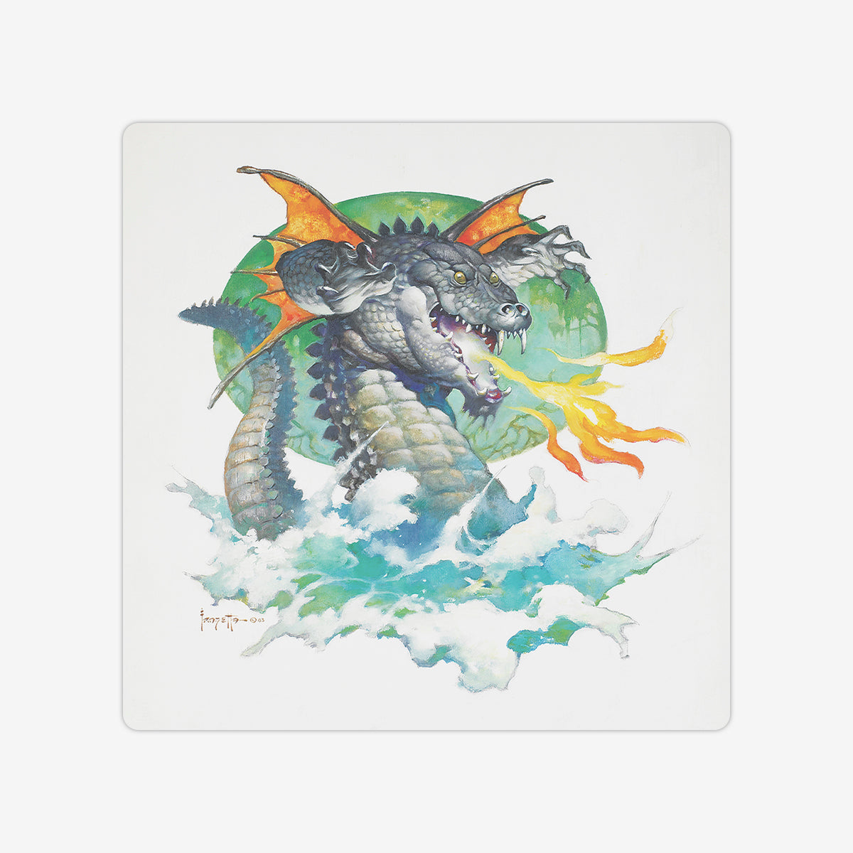 Winged Crocodile Dragon Board Game Mat - Premium Playmat from Inked Gaming - Just $36.99! Shop now at Game Crave Tournament Store