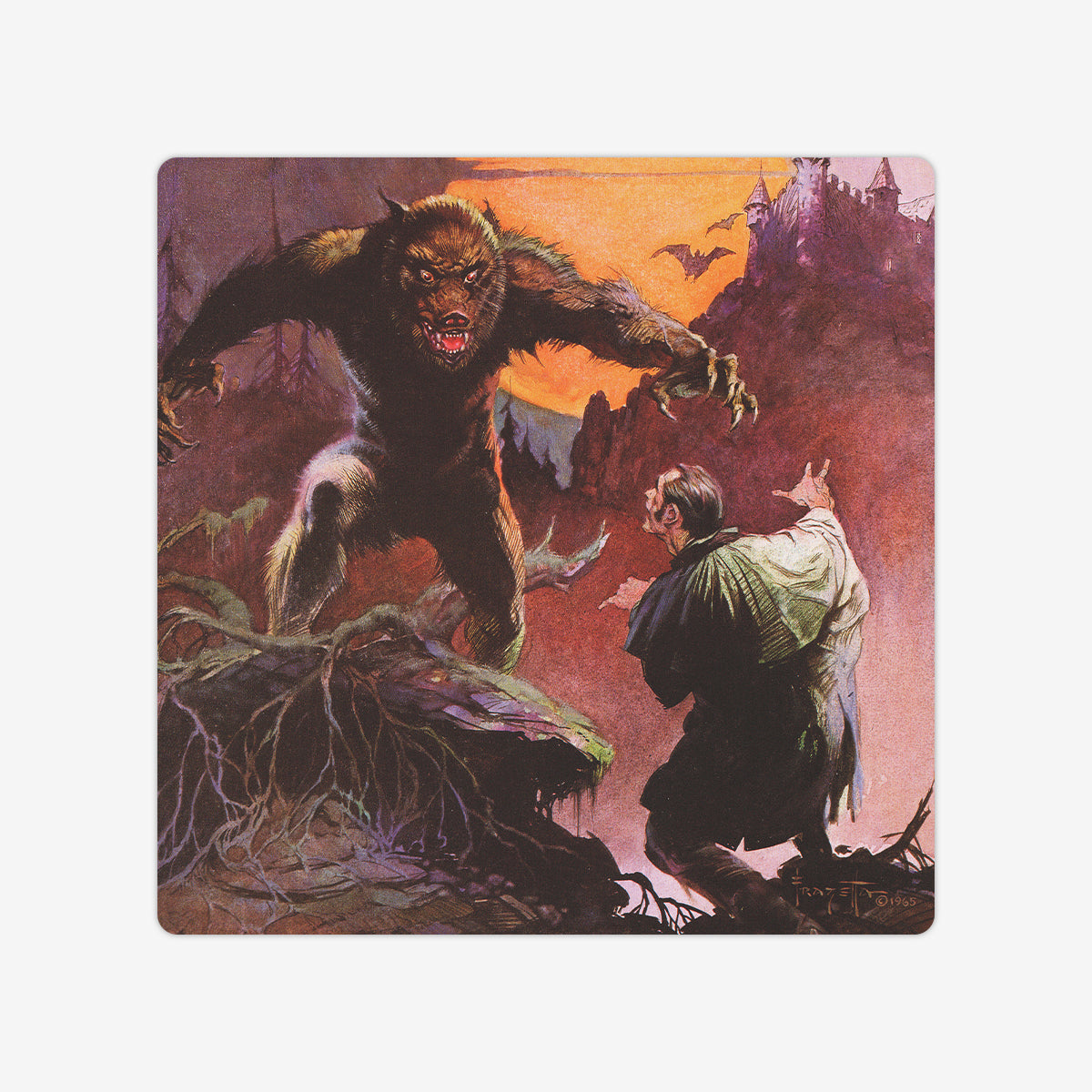 Wolfman and Dracula Board Game Mat - Premium Playmat from Inked Gaming - Just $36.99! Shop now at Game Crave Tournament Store