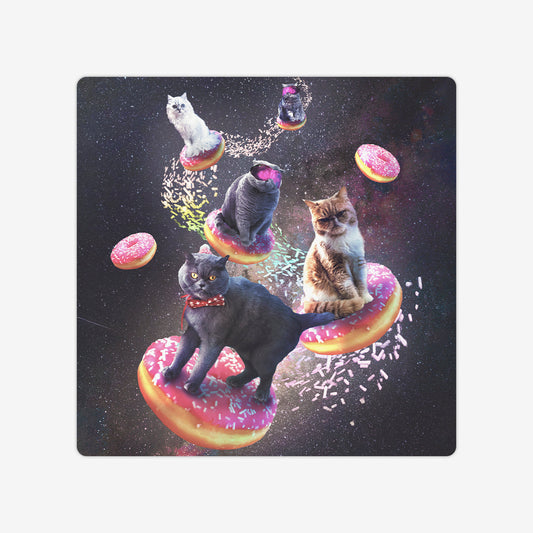 Space Cats Riding Donuts Board Game Mat - Premium Playmat from Inked Gaming - Just $36.99! Shop now at Game Crave Tournament Store