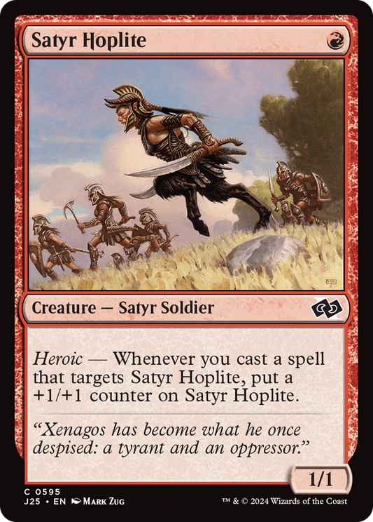 Satyr Hoplite (J25-595) - Foundations Jumpstart - Premium MTG Single from Wizards of the Coast - Just $0.25! Shop now at Game Crave Tournament Store
