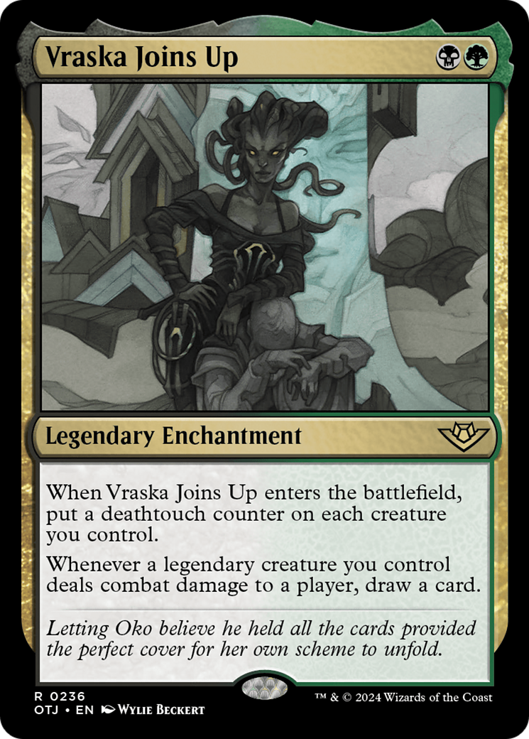 Vraska Joins Up (OTJ-236) - Outlaws of Thunder Junction Foil - Premium MTG Single from Wizards of the Coast - Just $1.28! Shop now at Game Crave Tournament Store