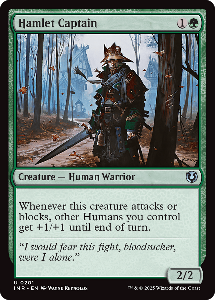 Hamlet Captain (-201) - Innistrad Remastered Foil - Premium MTG Single from Wizards of the Coast - Just $0.25! Shop now at Game Crave Tournament Store