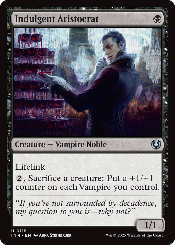 Indulgent Aristocrat (-118) - Innistrad Remastered Foil - Premium MTG Single from Wizards of the Coast - Just $0.25! Shop now at Game Crave Tournament Store