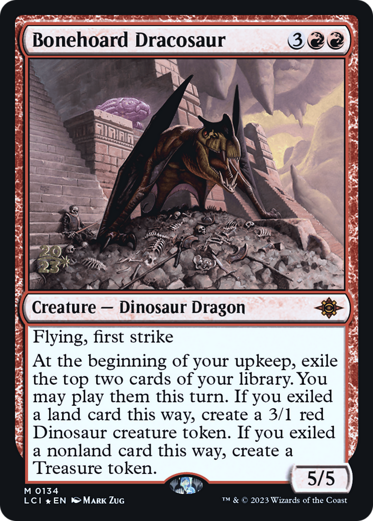 Bonehoard Dracosaur (PLCI-134S) - The Lost Caverns of Ixalan Promos Foil - Premium MTG Single from Wizards of the Coast - Just $10.29! Shop now at Game Crave Tournament Store