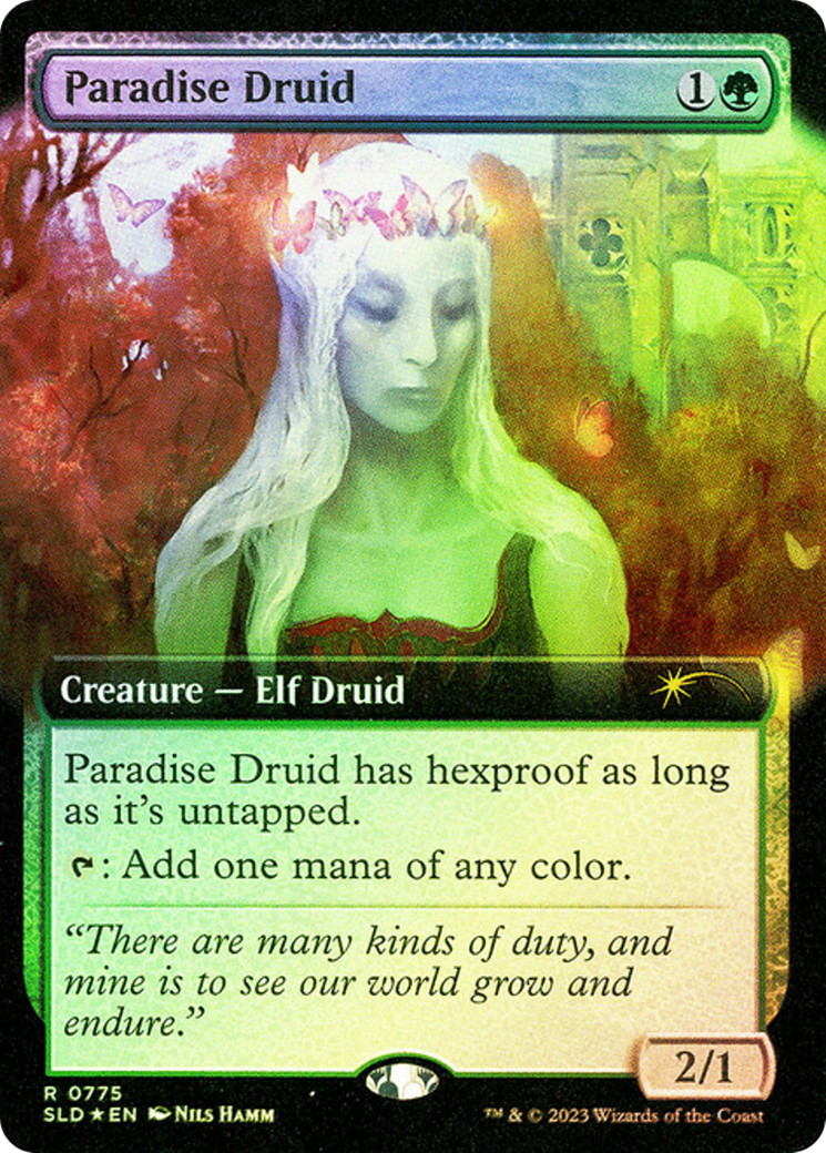 Paradise Druid (SLD-775) - Secret Lair Drop: (Extended Art) Foil - Premium MTG Single from Wizards of the Coast - Just $0.88! Shop now at Game Crave Tournament Store