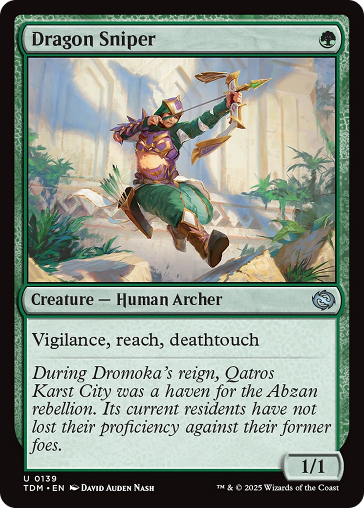 Dragon Sniper (TDM-139) - Tarkir: Dragonstorm - Premium MTG Single from Wizards of the Coast - Just $0.08! Shop now at Game Crave Tournament Store