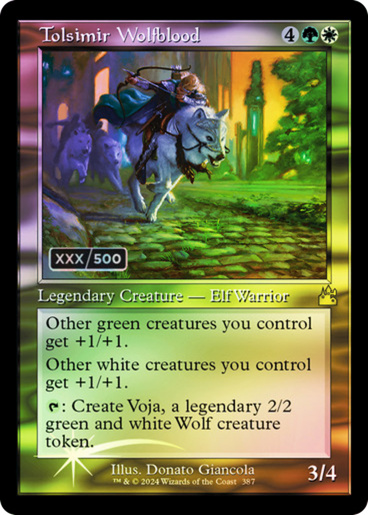 Tolsimir Wolfblood (RVR-387Z) - Ravnica Remastered Foil - Premium MTG Single from Wizards of the Coast - Just $66.66! Shop now at Game Crave Tournament Store