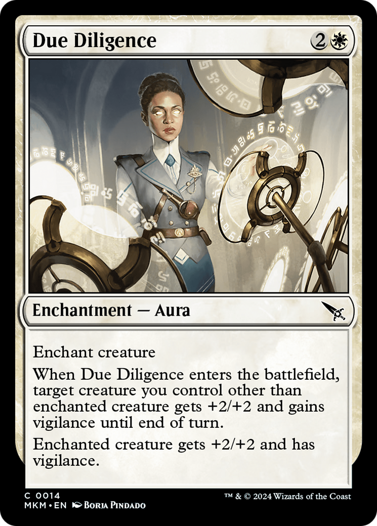 Due Diligence (MKM-014) - Murders at Karlov Manor Foil - Premium MTG Single from Wizards of the Coast - Just $0.25! Shop now at Game Crave Tournament Store