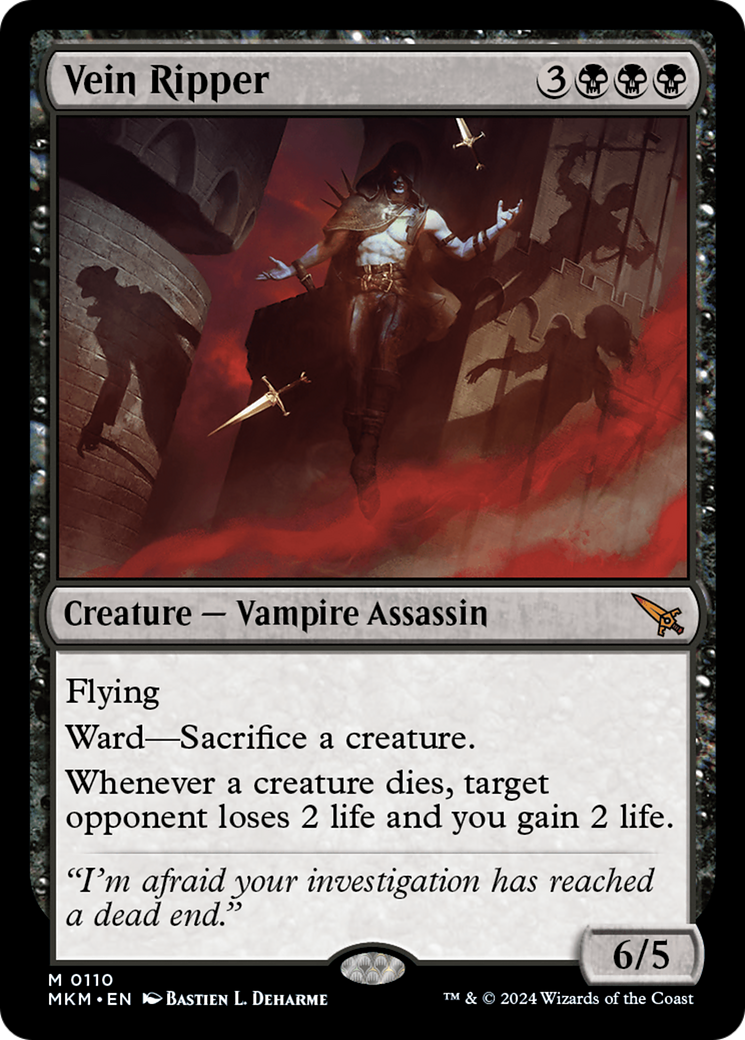 Vein Ripper (MKM-110) - Murders at Karlov Manor Foil - Premium MTG Single from Wizards of the Coast - Just $7.48! Shop now at Game Crave Tournament Store