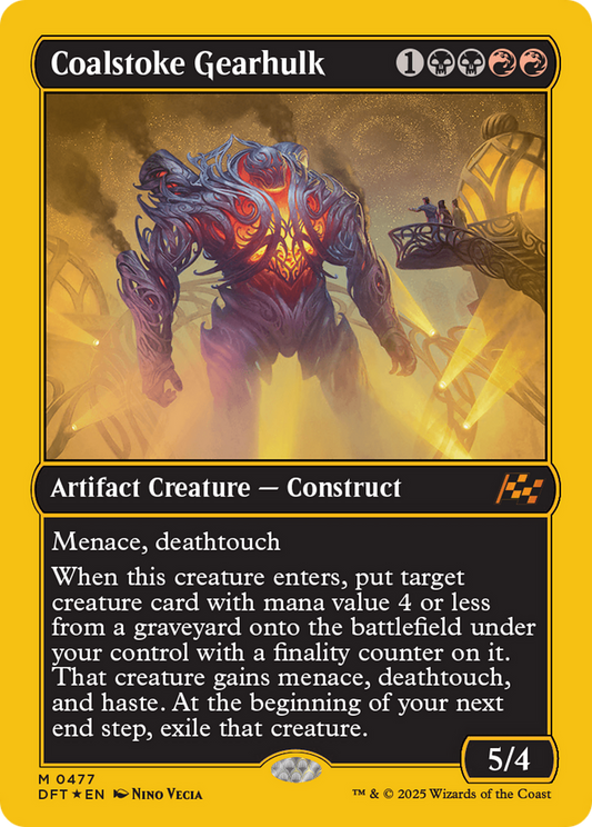 Coalstoke Gearhulk (First-Place Foil) (DFT-477) - Aetherdrift Foil - Premium MTG Single from Wizards of the Coast - Just $1.19! Shop now at Game Crave Tournament Store