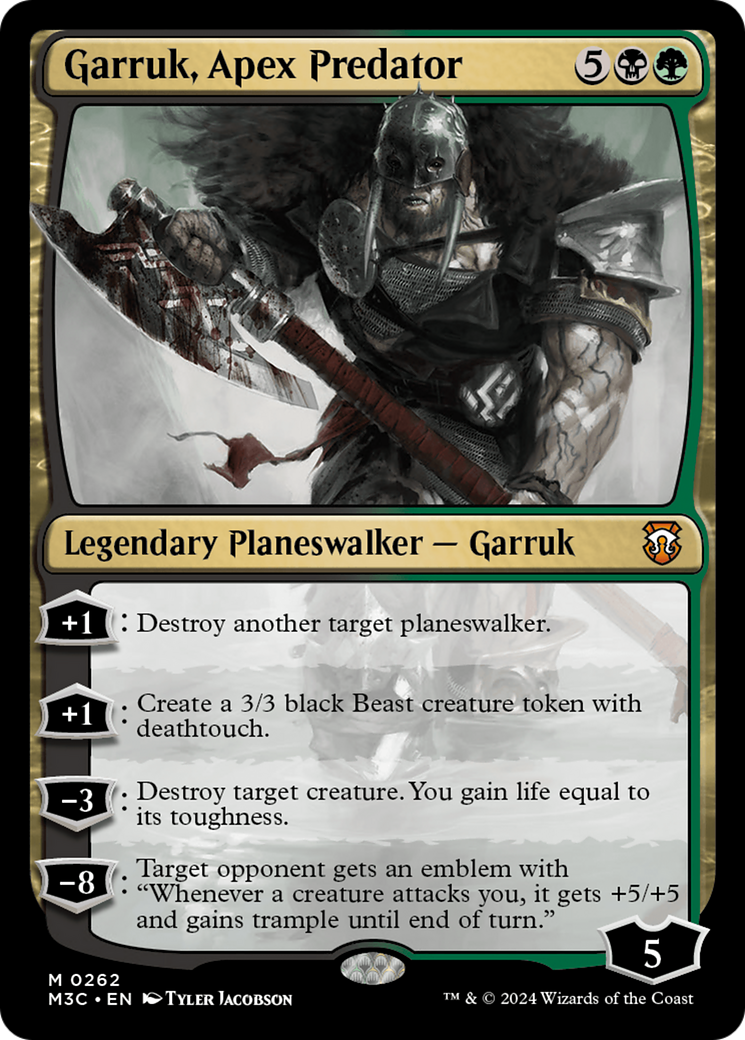 Garruk, Apex Predator (M3C-262) - Modern Horizons 3 Commander Foil - Premium MTG Single from Wizards of the Coast - Just $0.30! Shop now at Game Crave Tournament Store
