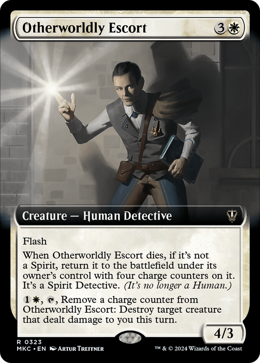 Otherworldly Escort (MKC-323) - Murders at Karlov Manor Commander: (Extended Art) - Premium MTG Single from Wizards of the Coast - Just $0.26! Shop now at Game Crave Tournament Store