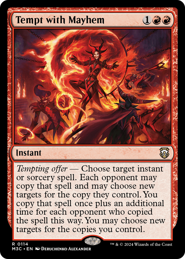 Tempt with Mayhem (M3C-114) - Modern Horizons 3 Commander - Premium MTG Single from Wizards of the Coast - Just $0.25! Shop now at Game Crave Tournament Store
