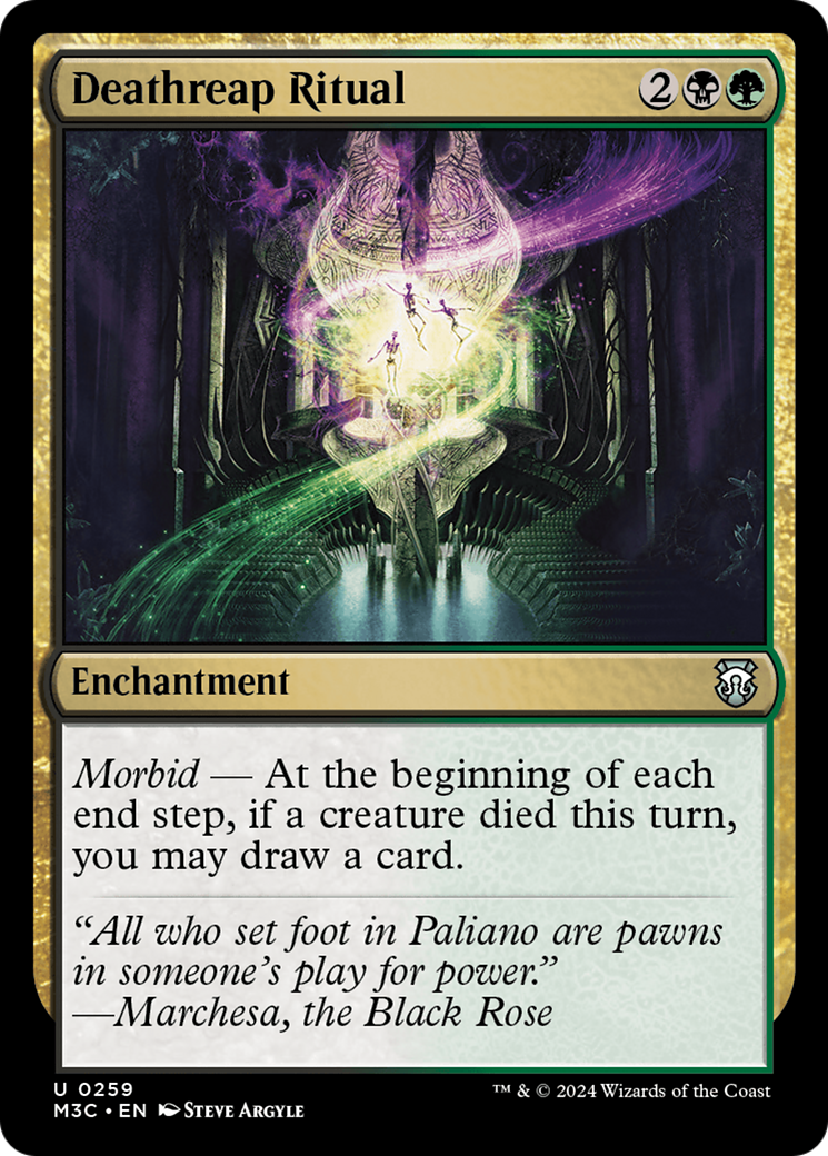 Deathreap Ritual (M3C-259) - Modern Horizons 3 Commander - Premium MTG Single from Wizards of the Coast - Just $0.25! Shop now at Game Crave Tournament Store