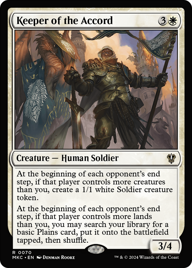 Keeper of the Accord (MKC-070) - Murders at Karlov Manor Commander - Premium MTG Single from Wizards of the Coast - Just $0.25! Shop now at Game Crave Tournament Store