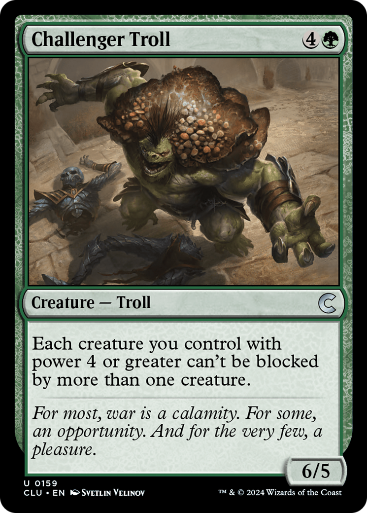 Challenger Troll (CLU-159) - Ravnica: Clue Edition - Premium MTG Single from Wizards of the Coast - Just $0.25! Shop now at Game Crave Tournament Store