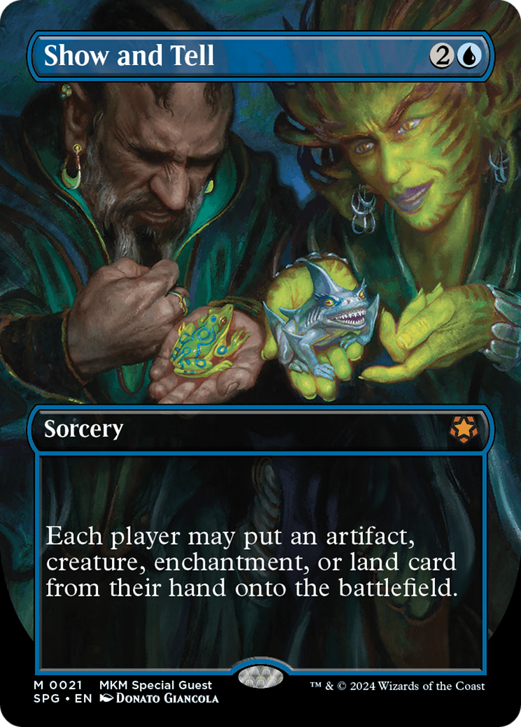 Show and Tell (SPG-021) - Special Guests (Borderless) - Premium MTG Single from Wizards of the Coast - Just $10.03! Shop now at Game Crave Tournament Store