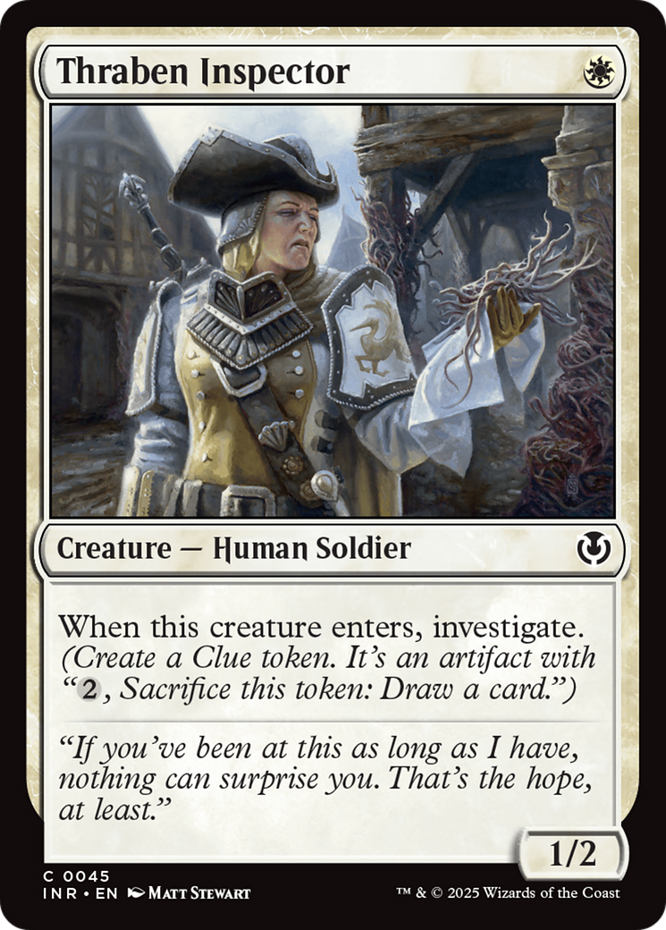 Thraben Inspector (-045) - Innistrad Remastered - Premium MTG Single from Wizards of the Coast - Just $0.25! Shop now at Game Crave Tournament Store