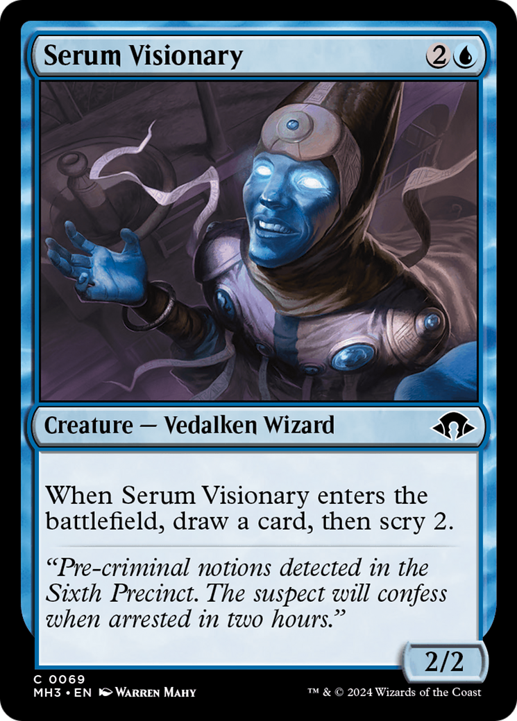 Serum Visionary (MH3-069) - Modern Horizons 3 - Premium MTG Single from Wizards of the Coast - Just $0.25! Shop now at Game Crave Tournament Store