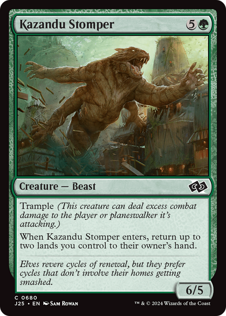 Kazandu Stomper (J25-680) - Foundations Jumpstart - Premium MTG Single from Wizards of the Coast - Just $0.25! Shop now at Game Crave Tournament Store